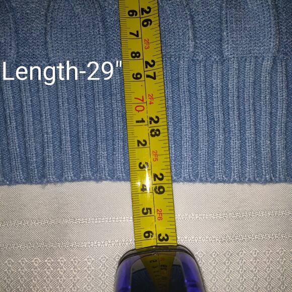 Coofandy Cable Knit Turtleneck Sweater Mens XXXL Periwinkle Blue Pullover Soft - Picture 10 of 16